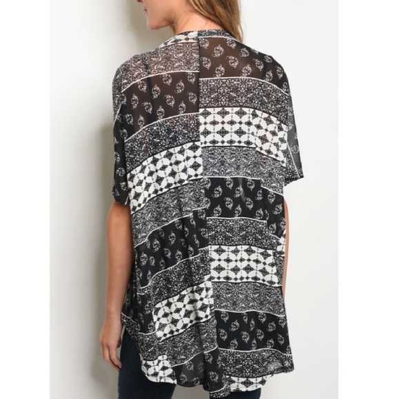 Black And White Papermoon Cardigan - Picture 2 of 2